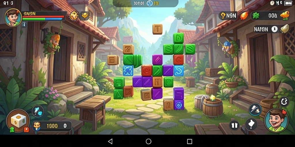 Tangkapan layar gameplay <strong>9N9N</strong> menampilkan tantangan puzzle yang seru.