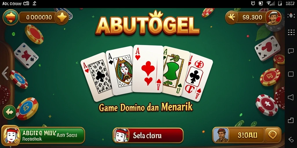 Screenshot gameplay ABUTOGEL yang menampilkan aksi seru permainan Domino.