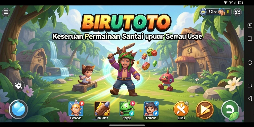 Tampilan gameplay BIRUTOTO yang menarik dan penuh warna.