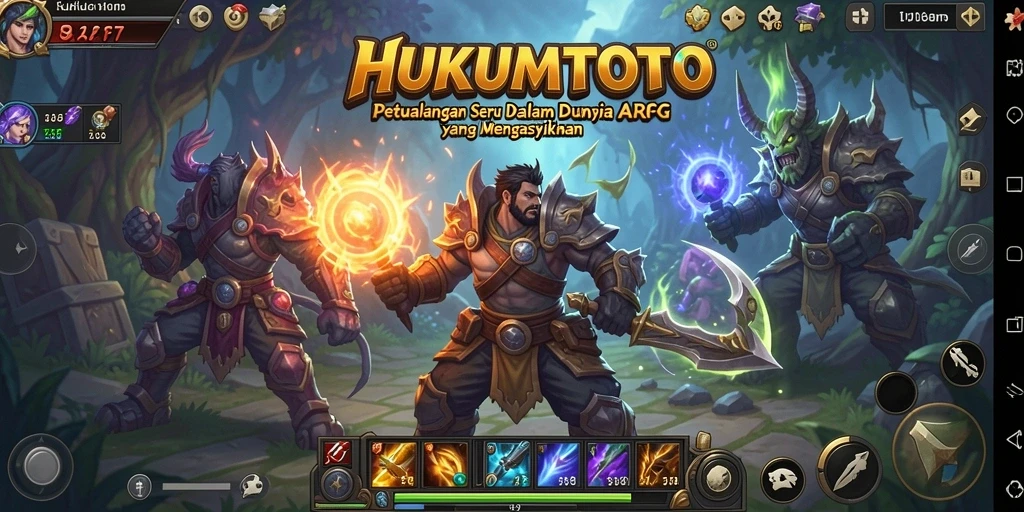 Tangkapan layar HUKUMTOTO menampilkan aksi pertarungan yang mendebarkan dalam game ARPG.