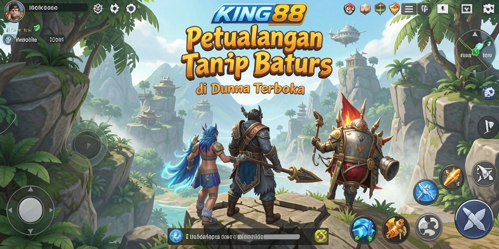 Gameplay KING88 dalam dunia terbuka yang mengesankan.