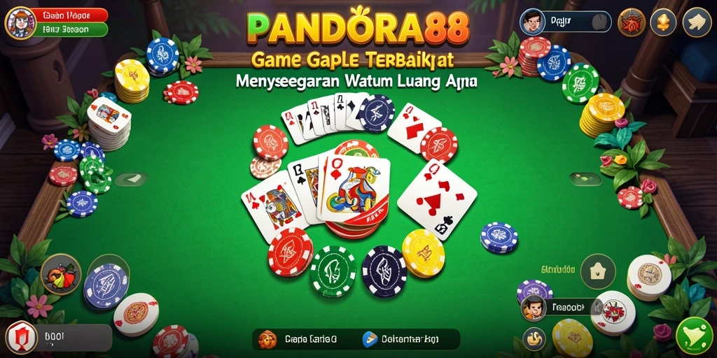 Gameplay seru dalam PANDORA88, nikmati permainan Gaple bersama teman.