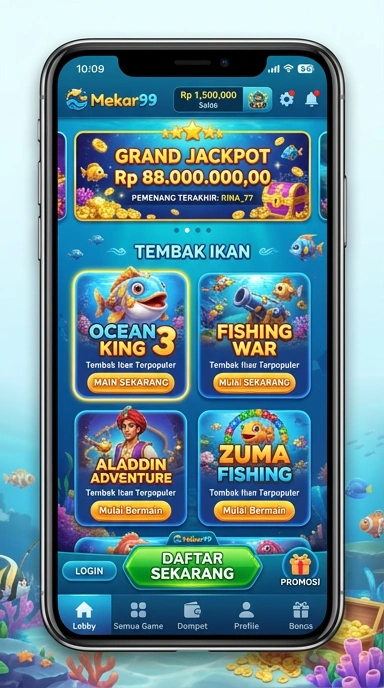 Screenshot proses unduh aplikasi di mekar99.